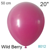 Luftballon in Vintage-Farbe Wild Berry, 20"