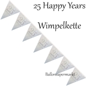 Wimpelkette 25 Happy Years