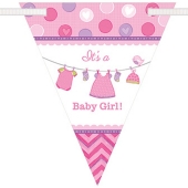 Wimpelkette Shower with Love Girl