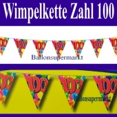 Wimpelkette Zahl 100