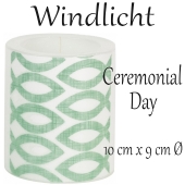 Windlicht Ceremonial Day zur Kommunion und Konfirmation