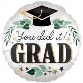 You did it! Grad. Luftballon aus Folie, 46 cm