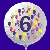 zum 6. Geburtstag Luftballon aus Folie