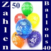 Luftballons, Latexballons 50 Stück "40"