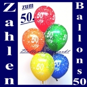 Luftballons, Latexballons 50 Stück "50"