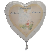 Zur Kommunion Alles Gute Herzluftballon, Junge