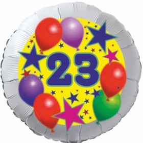 Geburtstags-Banner Für 23. Geburtstag – 115 X 180 Cm, Rosa-goldenes Design, Aus Polyester – Partydeko Zum Aufhängen