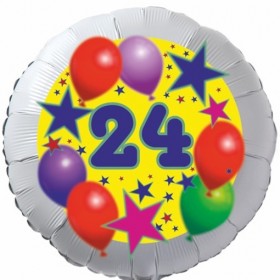 24. Geburtstag Deko-Set In Schwarz – Mit Ballons, Banner, Torten-Deko & Konfetti Für Eine Coole Themen-Party