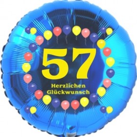 Dalettu 57. Geburtstag Deko – Folienballons Mit Whiskey, Bier & Wein-Motiv, Heliumfüllbar, Für Männer & Frauen