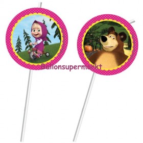 37 Stück Mascha Geburtstagsballons - Party Deko Mit Folienballon