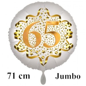 65. Geburtstag Deko In Schwarz-Weiß – Ballons, Banner, Tortenaufleger Für Die Perfekte Party