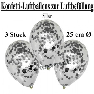NEU Luftballon Konfetti tranparent Durchsichtig Black 6 Stk NEU Luftballon Konfetti tranparent Durchsichtig Black 6 Stk
