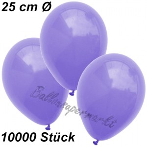 25 Metallisch-fliederfarbene Luftballons – Ca. 27 Cm, Aus Naturlatex, Für Party & Dekoration
