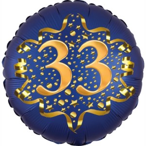 33. Geburtstag Tortenaufsatz-Deko – Roségolden, 15x10,6 Cm, Party-Dekoration