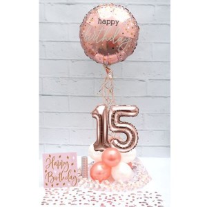 15 Tlg Deko Metallic Folienballon Geburtstag Luftballon