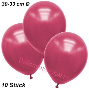 Premium Metallic Luftballons, Pink, 30-33 cm, 10 Stück