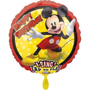 R37F9 XL Helium Folienballon Disney Micky Maus Minnie Hellblau Türkis Geburtstag 