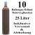 10 Ballongas Helium 25 Liter Flaschen