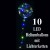 10 Heliumballons mit LED Lichterketten, bunt