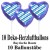 10 Herz-Luftballons, Deko-Folienballons, bayrische Raute, mit Ballonstäben