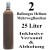 2 Ballongas Helium 25 Liter Flaschen