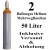 2 Ballongas Helium 50 Liter Flaschen