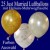 Just Married Luftballons, 25 Hochzeitsballons mit Heliumflasche