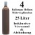 4 Ballongas Helium 25 Liter Flaschen