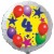 Luftballon aus Folie mit Helium, 4. Geburtstag, Sterne und Luftballons