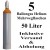 5 Ballongas Helium 50 Liter Flaschen