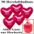 Helium- Einwegbehälter mit 50 Herzballons Alles Gute zur Hochzeit