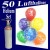 Geburtstags-Midi-Set, Ballons-Helium, 50 Zahlenluftballons Zahl 30, Jubiläumszahlen, 3 Liter Helium