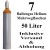 7 Ballongas Helium 50 Liter Flaschen