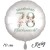 Herzlichen Glückwunsch Boho. Großer Luftballon zum 78. Geburtstag mit Helium-Ballongas