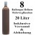 8 Ballongas Helium 20 Liter Flaschen