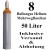 8 Ballongas Helium 50 Liter Flaschen