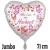Alles Liebe zur Hochzeit, Schmetterlinge, Jumbo- Herz, Folienballon ohne Helium-Ballongas