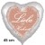 Alles Liebe zur Hochzeit, Herzluftballon 45 cm, Satin