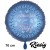Alles Liebe zur Taufe. Rundluftballon, Satin de Luxe, blau, 70 cm