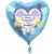 Baby Boy - Ein Junge! Herzluftballon aus Folie mit Helium zur Geburt