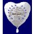 Babyparty Herzluftballon aus Folie, Boy-Junge, inklusive Ballongas Helium