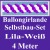 Ballongirlande Lila-Weiß, 4 Meter, Selbstbau-Set mit Dekoscheiben
