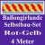 Ballongirlande Rot-Gelb, 4 Meter, Selbstbau-Set mit Dekoscheiben
