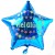 Viel Glück, Stern-Luftballon mit Helium-Ballongas, Ballongrüße