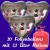 Silvester Dekoration, 20 Luftballons, silberne Herzen, "Viel Glück im neuen Jahr", mit 2,2 L Helium-Einweg