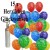 Geburtstags- und-Jubiläums-Mini-Set, 15 Luftballons Herzlichen Glückwunsch, 1 Liter Helium