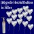 Herzluftballons mit Helium in Silber, Maxi-Set, 100 Ballons und Ballongasflasche