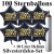 Maxi-Set Silvester, 2023 - Happy New Year, 100 Sternballons aus Folie (Schwarz) mit Helium