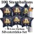 Maxi-Set Silvester, 2026 - Champagner und Feuerwerk, 100 Sternballons aus Folie (Schwarz) mit Helium