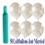 Midi-Set 7, 50 Hochzeitsluftballons, Just Married, mit Helium